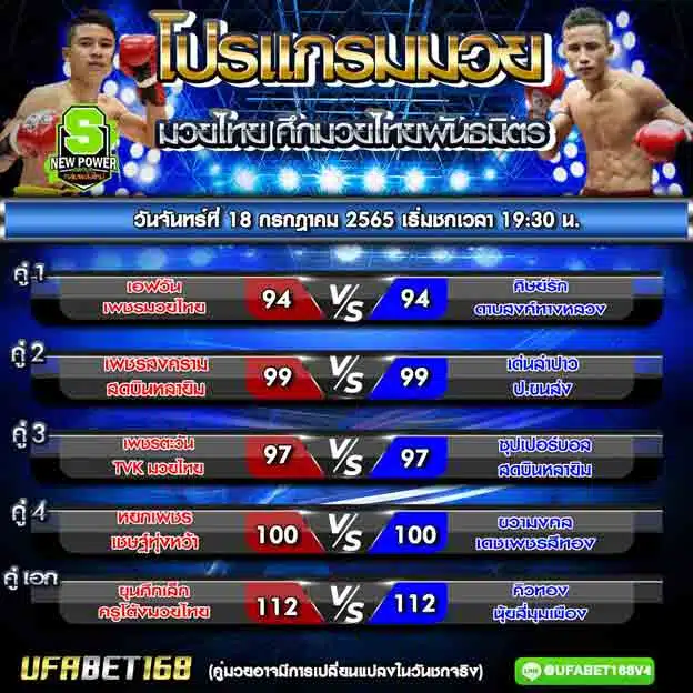 โปรแกรมการแข่งขัน