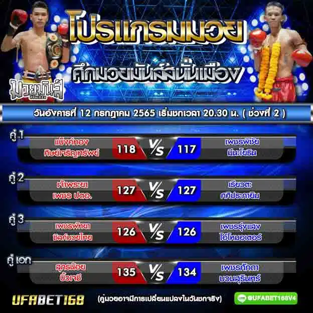 โปรแกรมการแข่งขัน