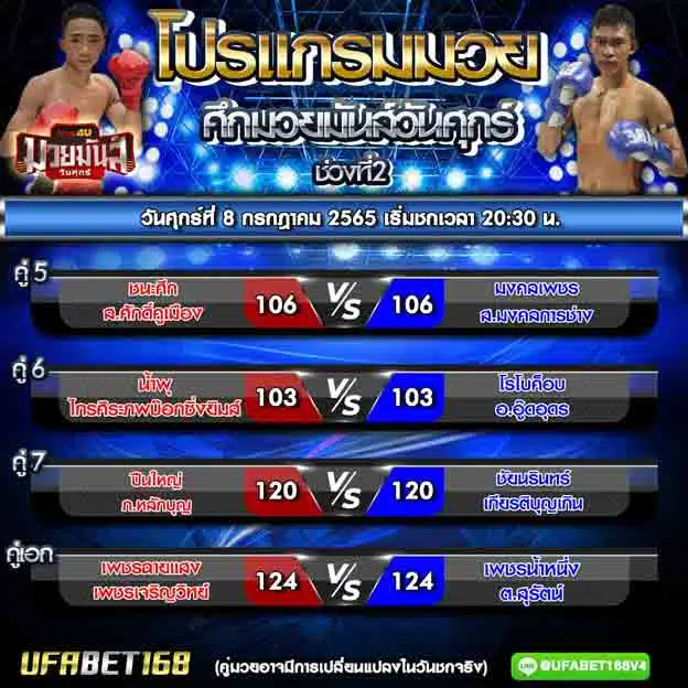 โปรแกรมการแข่งขัน