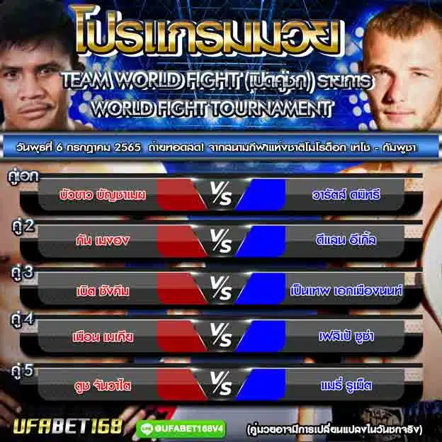 โปรแกรมการแข่งขัน