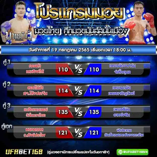 โปรแกรมการแข่งขัน