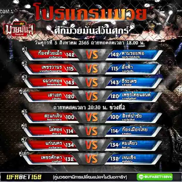 โปรแกรมมวย