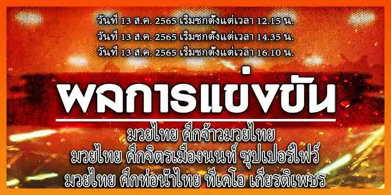 ผลมวย