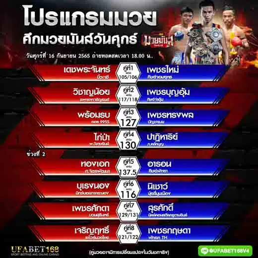โปรแกรมมวย