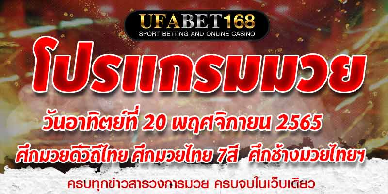 โปรแกรมมวย