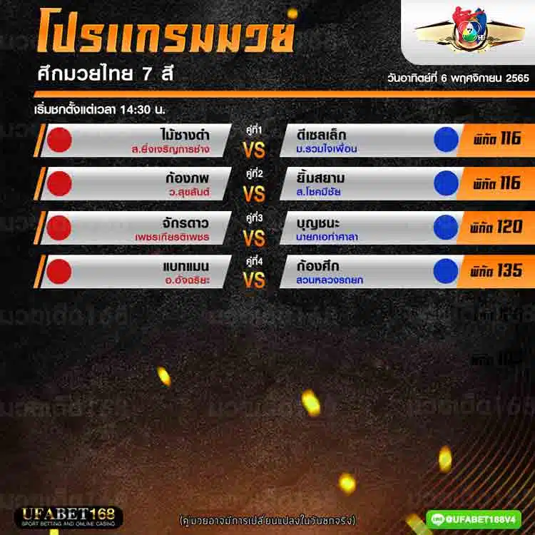 โปรแกรมมวย