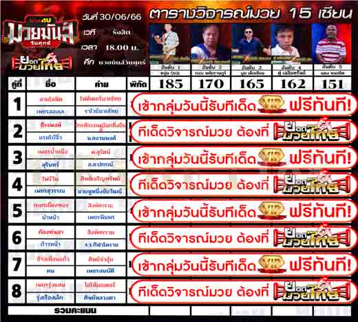 ทีเด็ดมวย