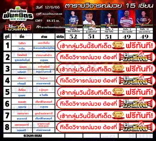 ทีเด็ดมวย
