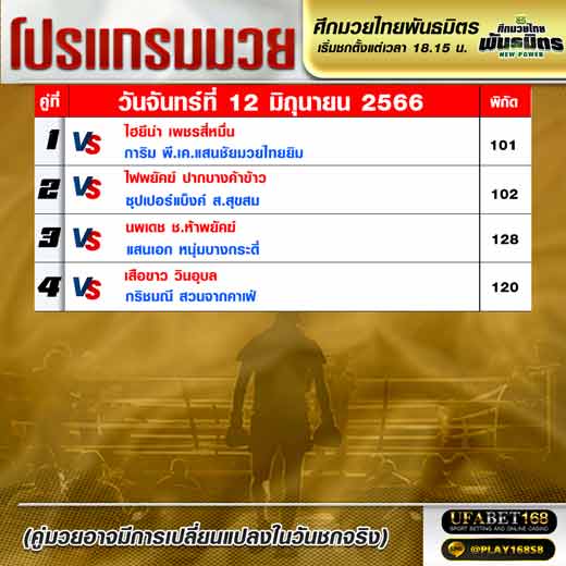 โปรแกรมมวย