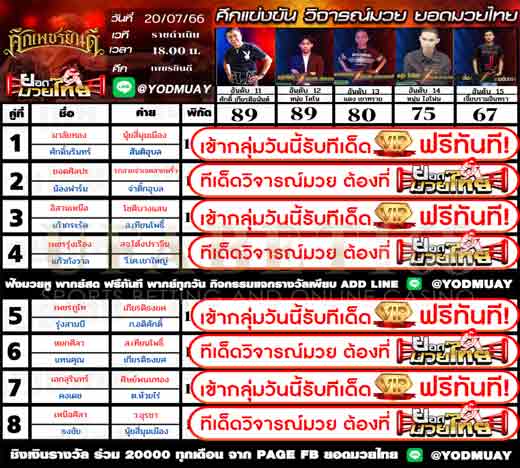 ทีเด็ดมวย