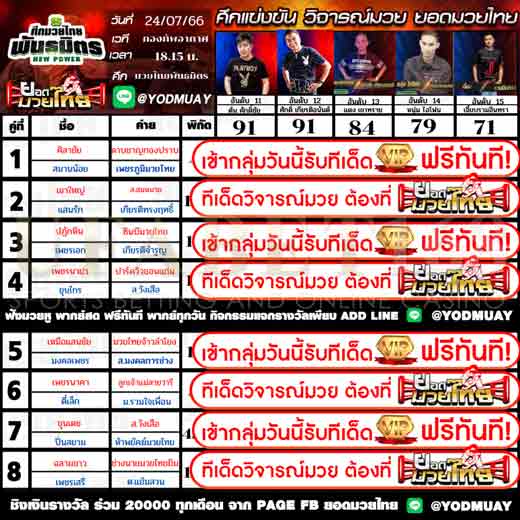 ทีเด็ดมวย