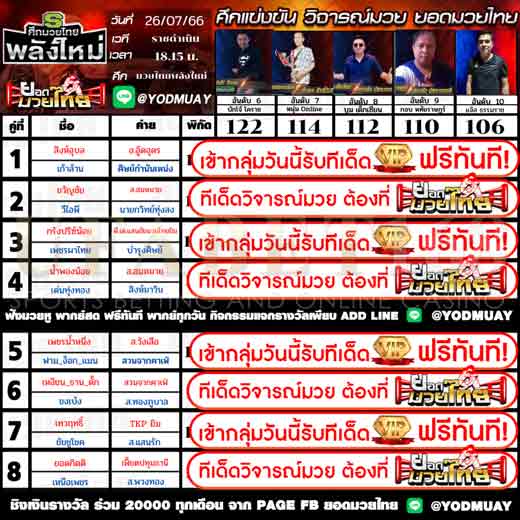 ทีเด็ดมวย