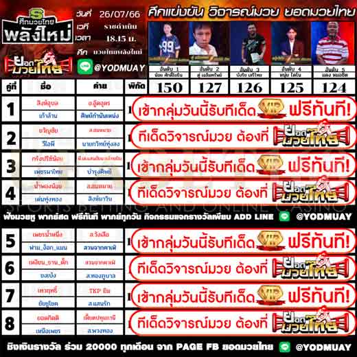 ทีเด็ดมวย