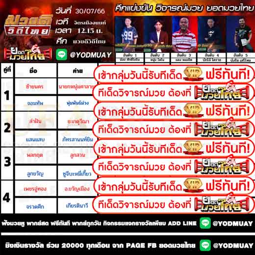 ทีเด็ดมวย