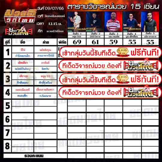 ทีเด็ดมวย