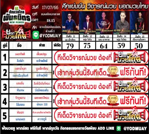ทีเด็ดมวย