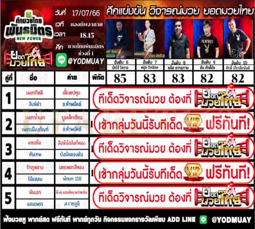 ทีเด็ดมวย
