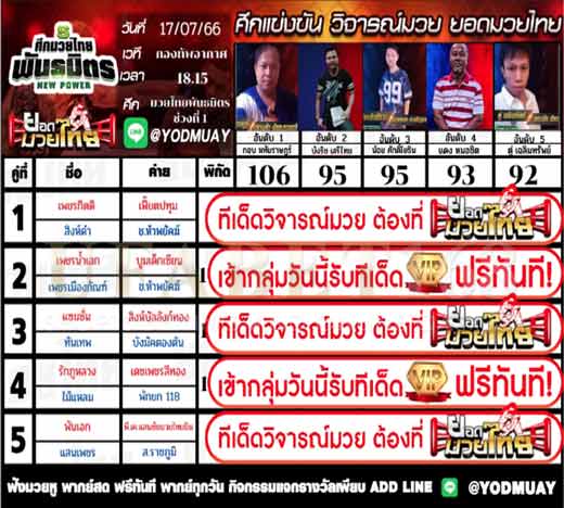 ทีเด็ดมวย
