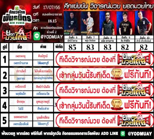 ทีเด็ดมวย