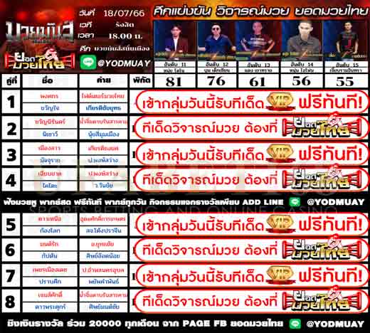 ทีเด็ดมวย