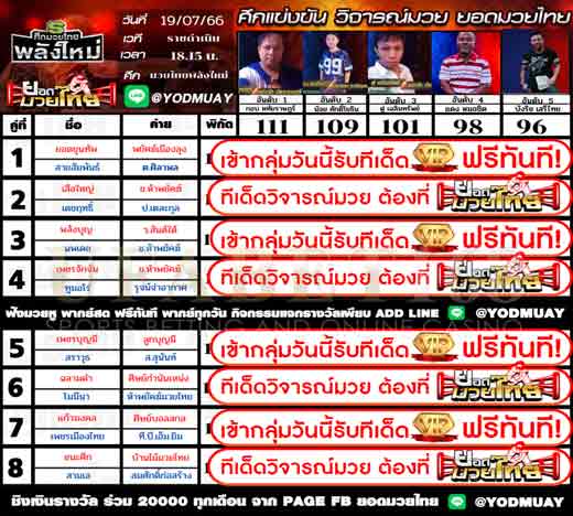 ทีเด็ดมวย