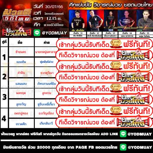 ทีเด็ดมวย