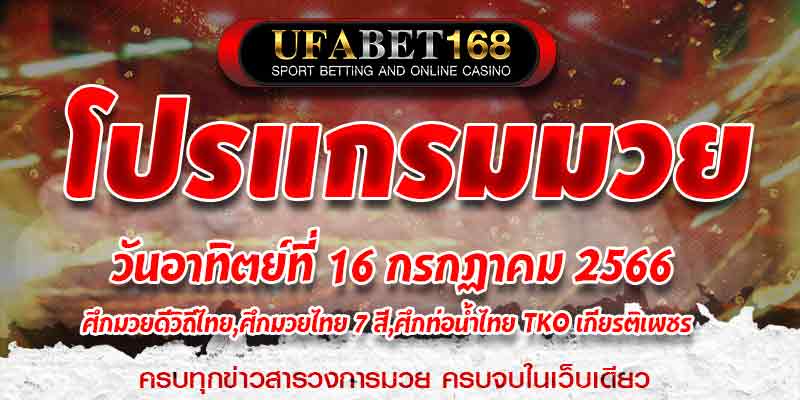 โปรแกรมมวย