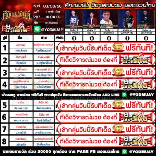 ทีเด็ดมวย