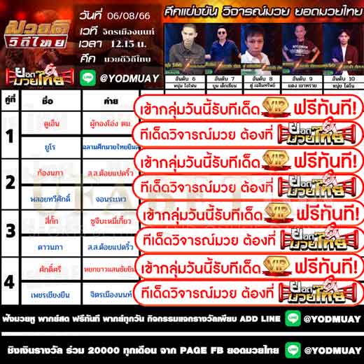 ทีเด็ดมวย