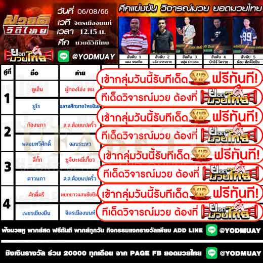 ทีเด็ดมวย