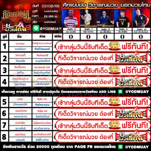 ทีเด็ดมวย