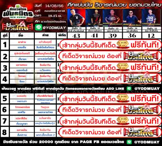 ทีเด็ดมวย