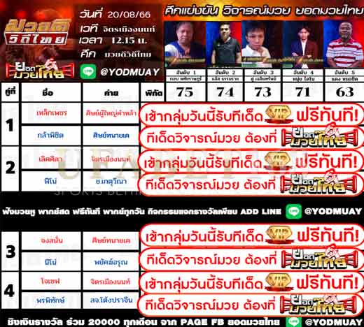 ทีเด็ดมวย