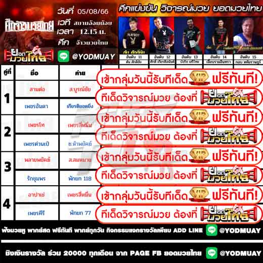 ทีเด็ดมวย