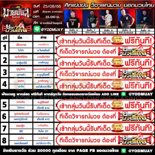 ทีเด็ดมวย