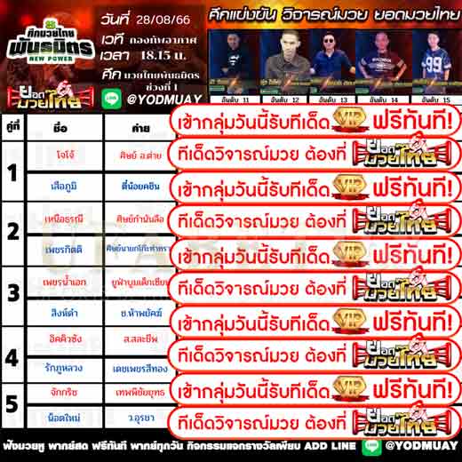 ทีเด็ดมวย