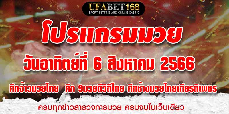 โปรแกรมมวย