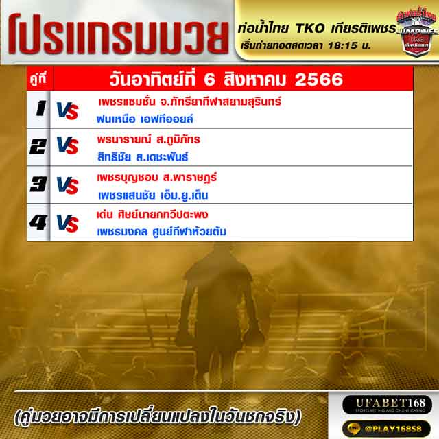 โปรแกรมมวย