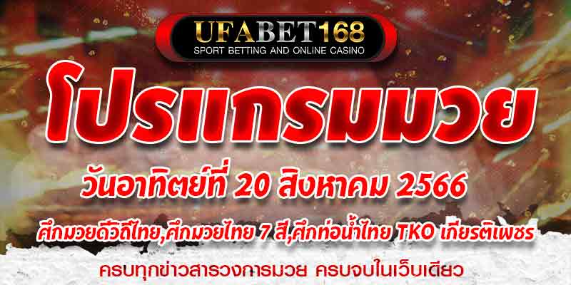 โปรแกรมมวย