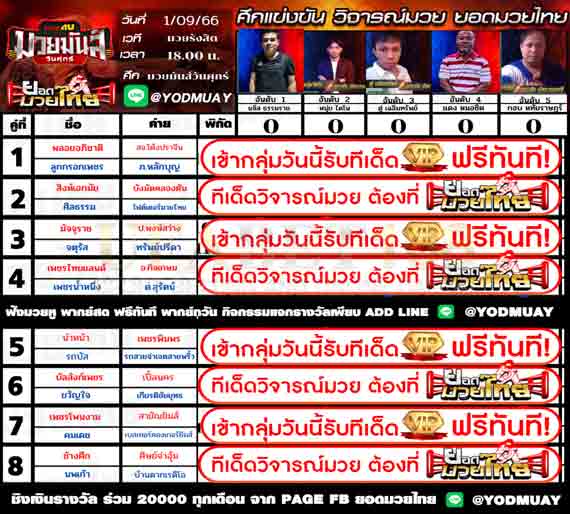 ทีเด็ดมวย