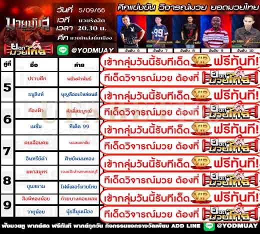  ทีเด็ดมวย