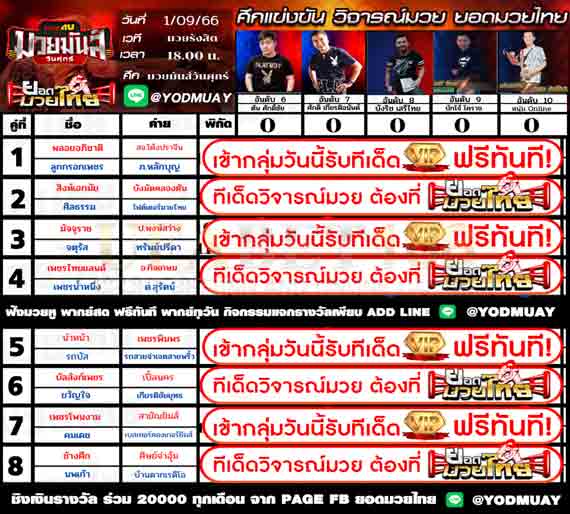 ทีเด็ดมวย