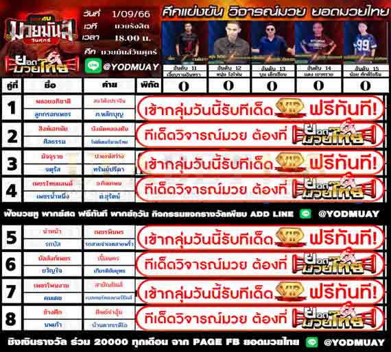 ทีเด็ดมวย