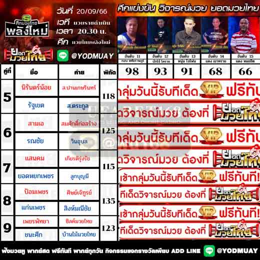 ทีเด็ดมวย