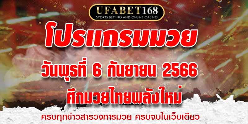 โปรแกรมมวย