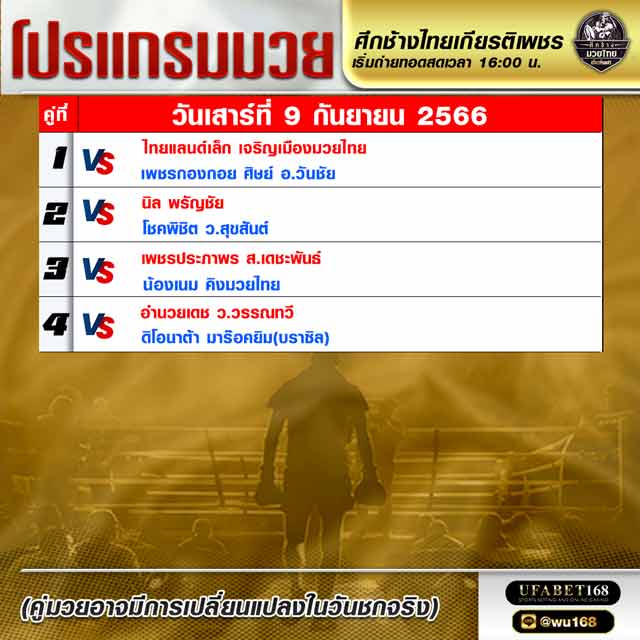 โปรแกรมมวย