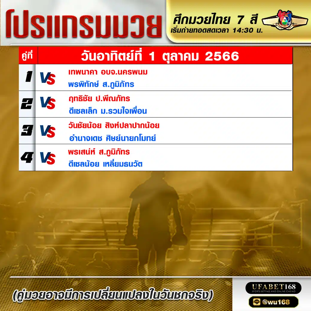 โปรแกรมมวย