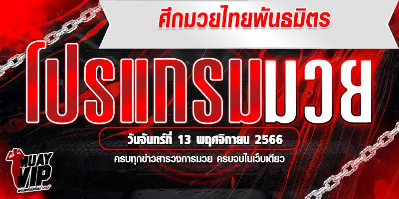 โปรแกรมมวย