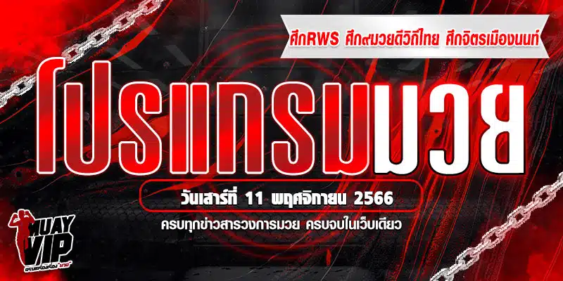 โปรแกรมมวย